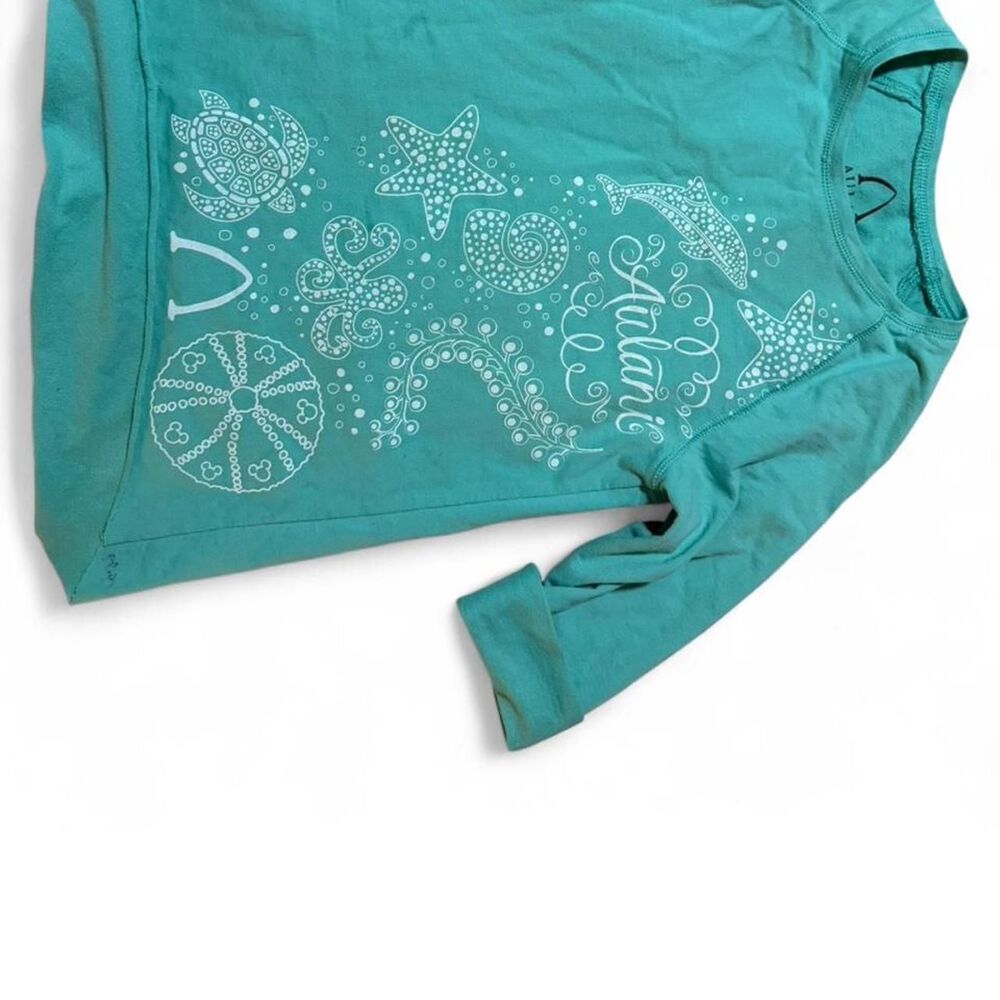 Disney girls XS AULANI resort 3/4 sleeve shirt